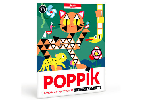 Poppik Poppik Panorama Jungle Sticker Poster