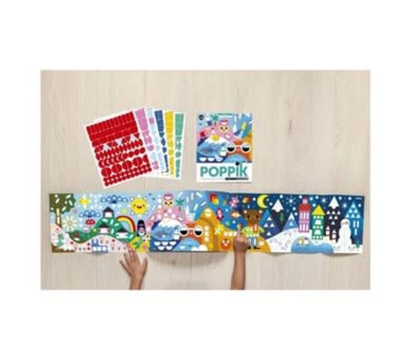 Poppik Panorama Seasons Sticker Poster