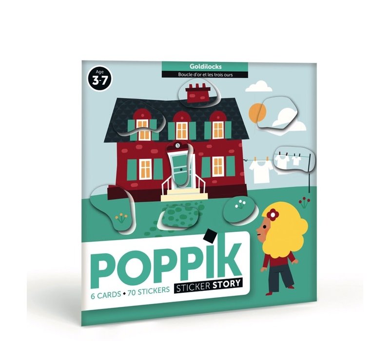 Poppik Stickers Story - Goldilocks (And The Three Bears)
