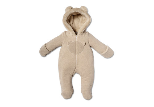 My First Collection First B Hooded Pilot XL Teddy Pockets Beige