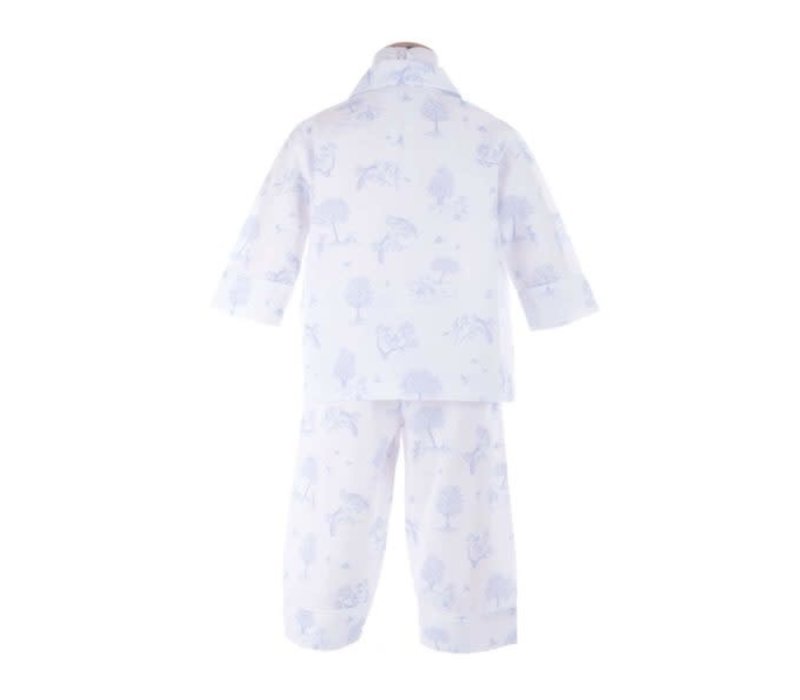 Theophile & Patachou Pyjama Lichtblauw Geprint