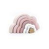 Label-Label Label Label - Rainbow Puzzle Cloud - Pink