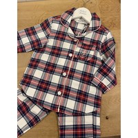 Cotolini Pyjama Long Classique Fille Maëlle W Tartan Marine T18