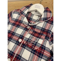 Cotolini Pyjama Long Classique Fille Maëlle W Tartan Marine T18