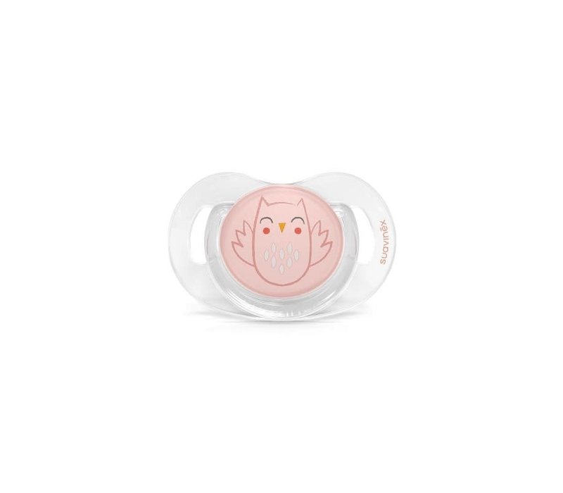 SX - BONHOMIA - Soother - Sili. - Flat - 0/6M - Owl Pink