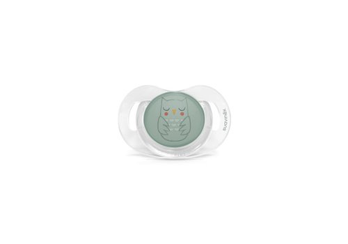 Suavinex Copy of SX - BONHOMIA - Soother - Sili. - Flat - 0/6M - Owl Pink