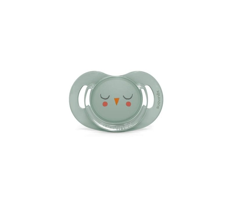 Copy of SX - BONHOMIA - Soother - Sili. - Flat - 6/18M - Owl Pink