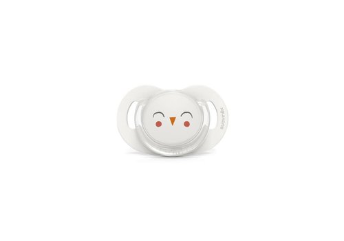 Suavinex Copy of SX - BONHOMIA - Soother - Sili. - Flat - 6/18M - Owl Green