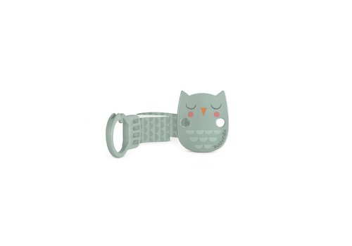 Suavinex Copy of SX - BONHOMIA - Soother Clip With Ribbon - Owl Pink