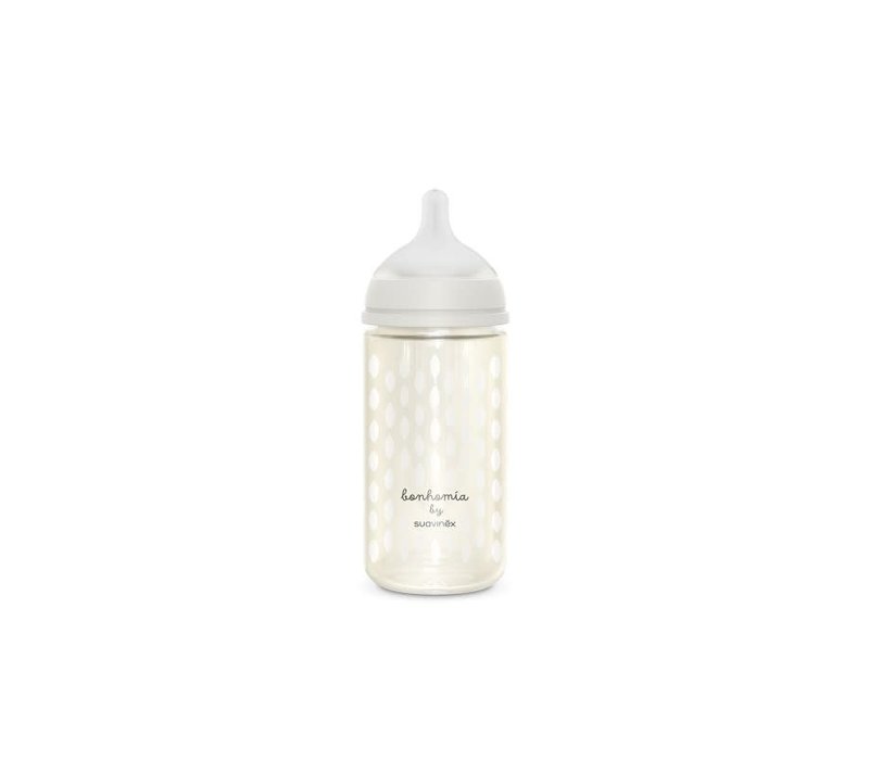 SX - BONHOMIA - Bottle - Glass - Sili. - M - 240Ml - Feather Beige