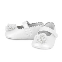 Mayoral Floral Mary Janes White    9517-72