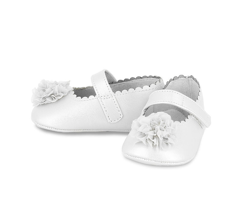 Mayoral Floral Mary Janes White    9517-72