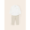 Mayoral Mayoral Linen Long Trousers Set Beige