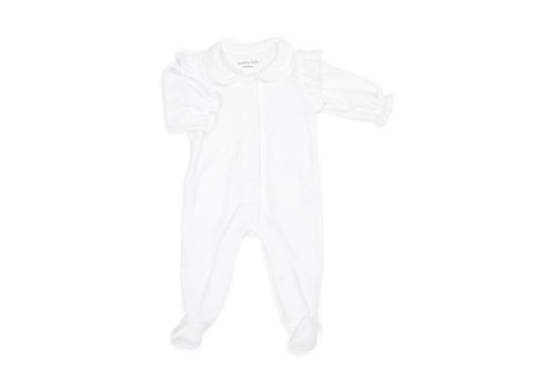 Poetree Kids Poetree Kids Babypakje Velours Met Ruffles White