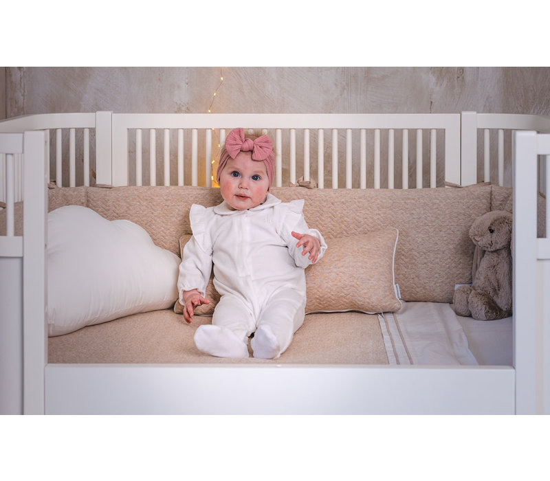 Poetree Kids Babypakje Velours Met Ruffles White