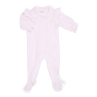 Poetree Kids Babypakje Velours Met Ruffles Licht Roze