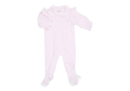 Poetree Kids Poetree Kids Babypakje Velours Met Ruffles Licht Roze