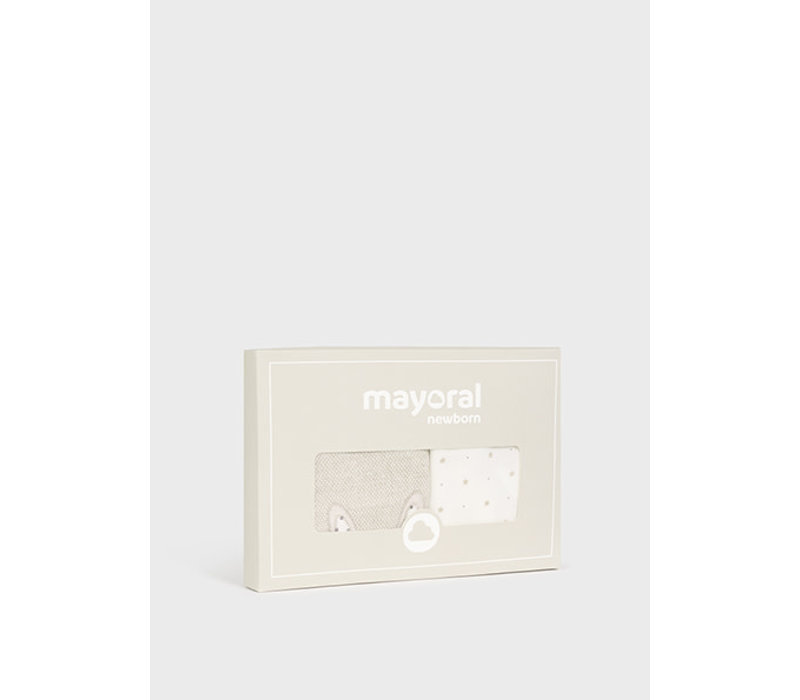 Mayoral Bodysuit gift set Beige