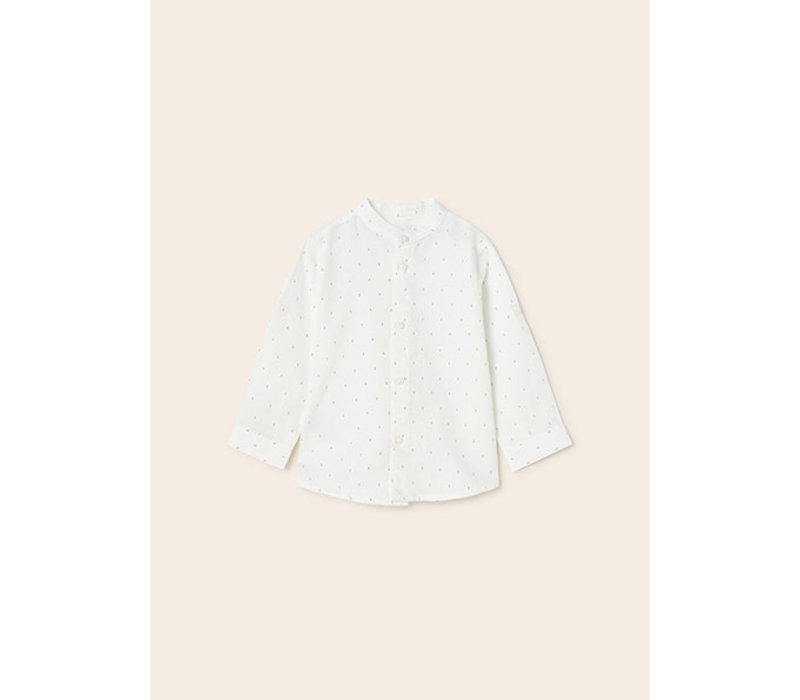 Mayoral L/s linen shirt Dots