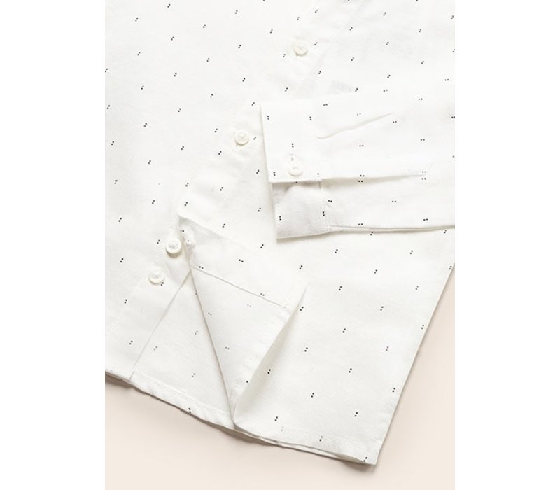 Mayoral L/s linen shirt Dots