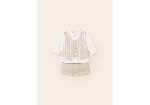 Mayoral Mayoral Shorts w/ vest set Linen