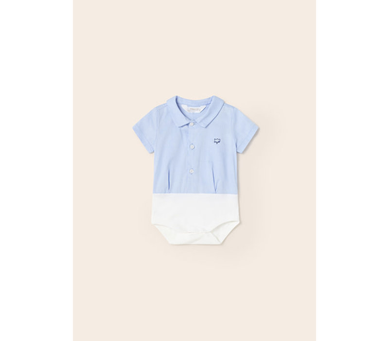 Mayoral S/s Shirt bodysuit Lightblue