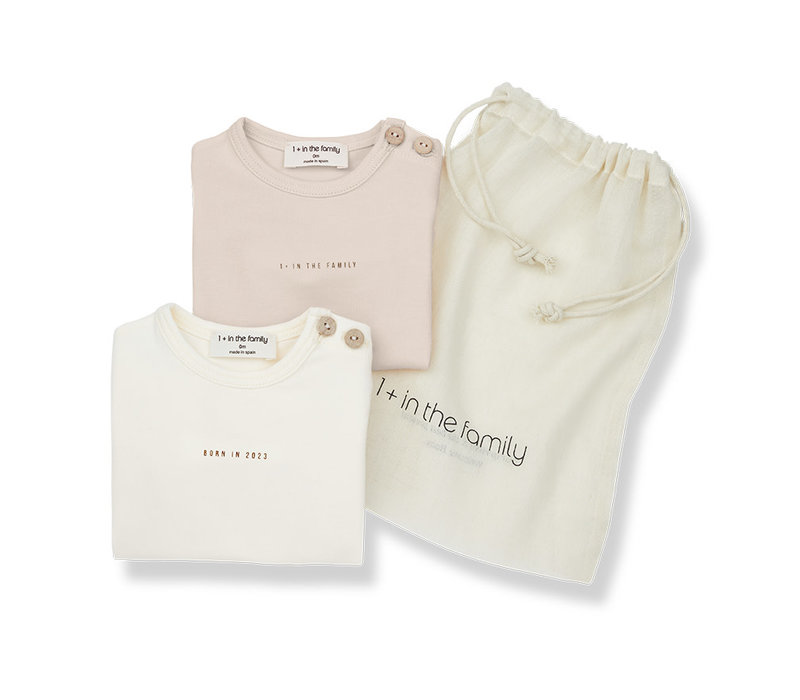 1+ In The Family Lis Body Pack Organic Plain Jersey Blush