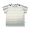 1+ In The Family 1+ In The Family Ken S.Sleeve T-Shirt Bielastic Striped Jersey Jade