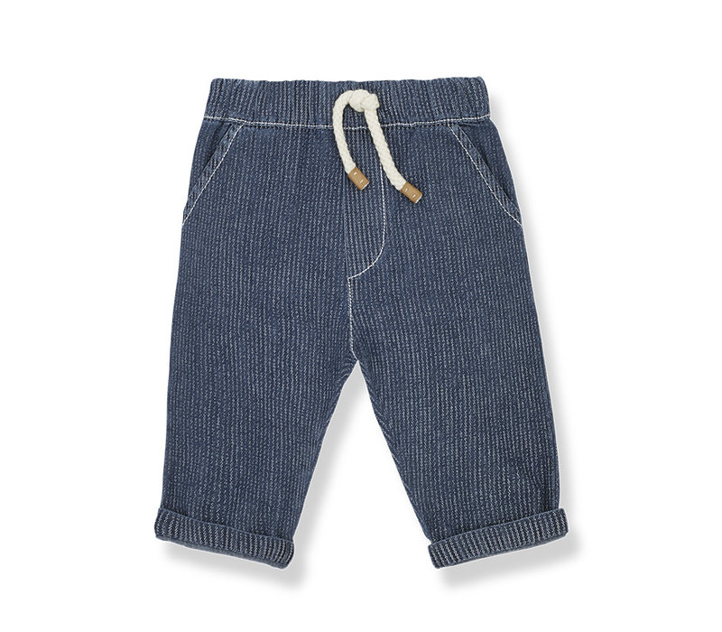 1+ In The Family Everett Pants Striped Washed Denim Denim