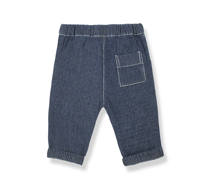 1+ In The Family Everett Pants Striped Washed Denim Denim