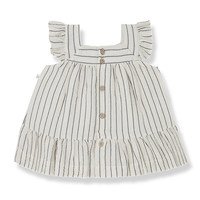 1+ In The Family Miriam Dress Striped Seersucker Blue-Notte