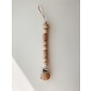 Bezisa BEZISA - Wooden Basics Pacifier Clip Honey