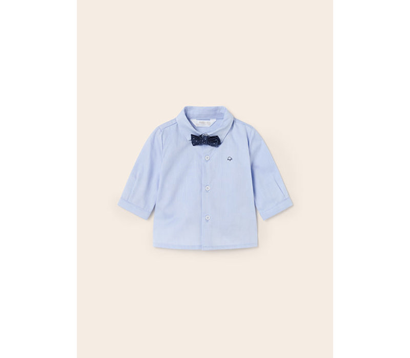 Mayoral L/s shirt and bowtie Lightblue