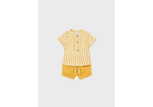 Mayoral Mayoral Shorts and t-shirt set Banana 1265-42