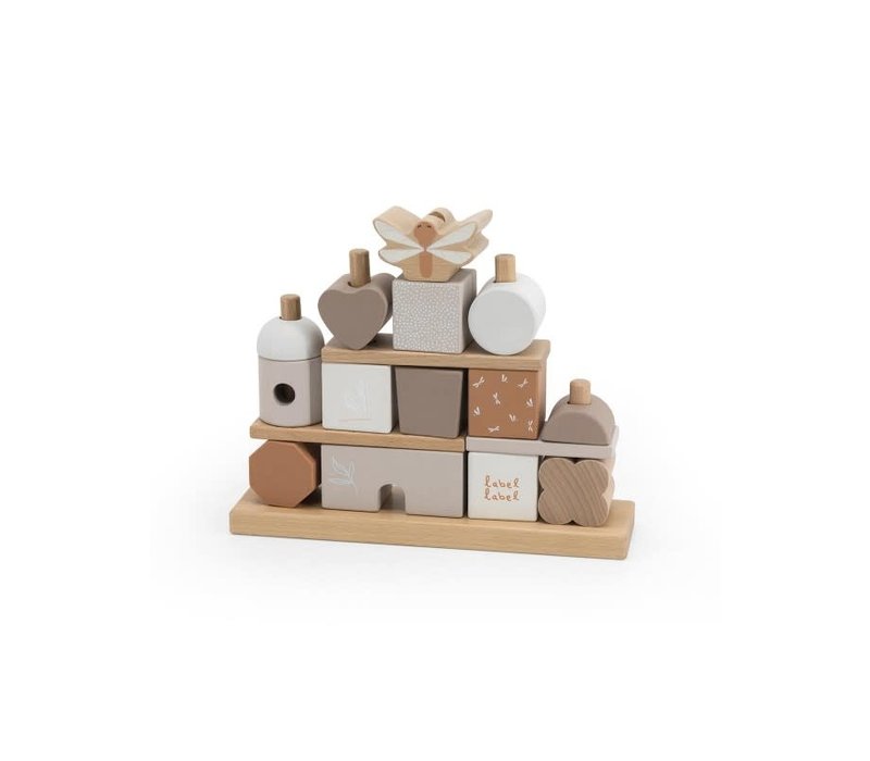 Label Label - Stacking Blocks Panda House - Nougat