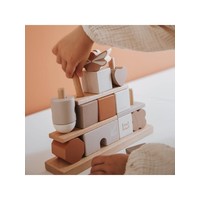 Label Label - Stacking Blocks Panda House - Nougat