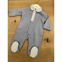 Cotolini Babygrow BB Lionel Ciel + Rayure Ciel - Ciel Chiné