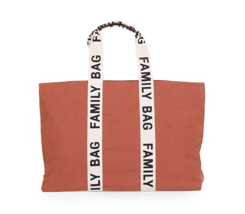 Childhome Family Bag - Nursery Bag - Signature - Canvas - Terracotta