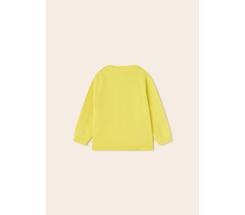 Mayoral Basic cotton jumper Lemon