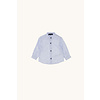 Please Please Camicia Coreana M/L Schizzi Celeste