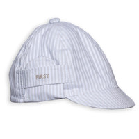 My First Collection Beige Striped Boys Cap Sport White-Beige