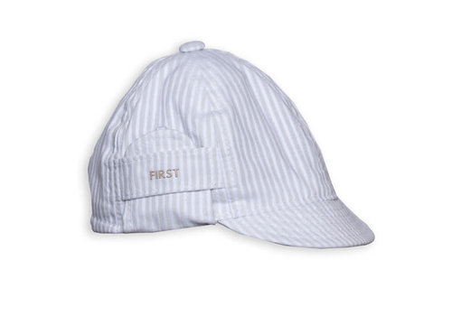 My First Collection My First Collection Beige Striped Boys Cap Sport White-Beige