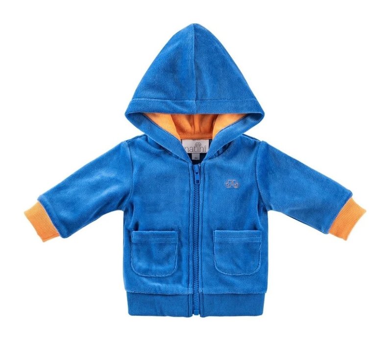 Natini Hoodie Zipper Blue-Orange