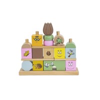 Label Label - Barbapapa Wooden Stacking Blocks