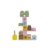 Label Label - Barbapapa Wooden Stacking Blocks