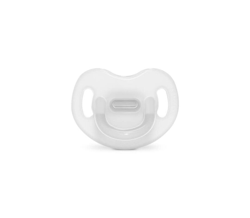 Suavinex - Essence - Soother - Sili. - Flat - 0/6M - Transparant