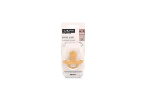 Suavinex Suavinex - Essence - Soother - Sili. - Reversible - 6/18M - Mustard