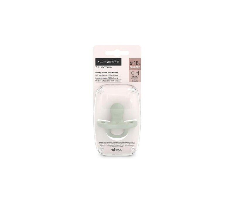 Suavinex - Essence - Soother - Sili. - Reversible - 6/18M - Green