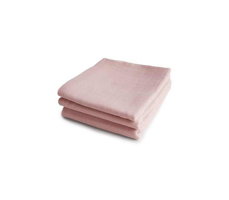 MUSHIE - Muslin Cloth 3-Pack - Blush