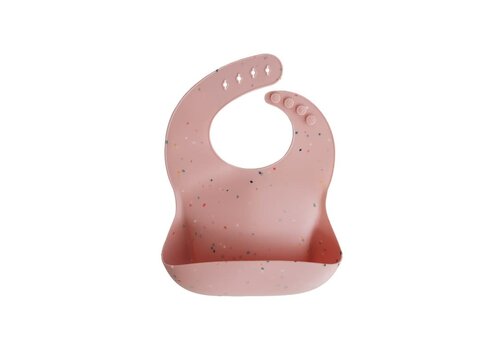 Mushie Mushie Silicone Bib - Pink Confetti